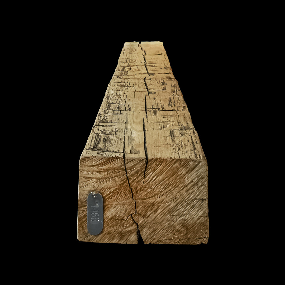 Hand Hewn Wood Mantel - Rustic Fireplace Mantel - 5" x 8" x 70"