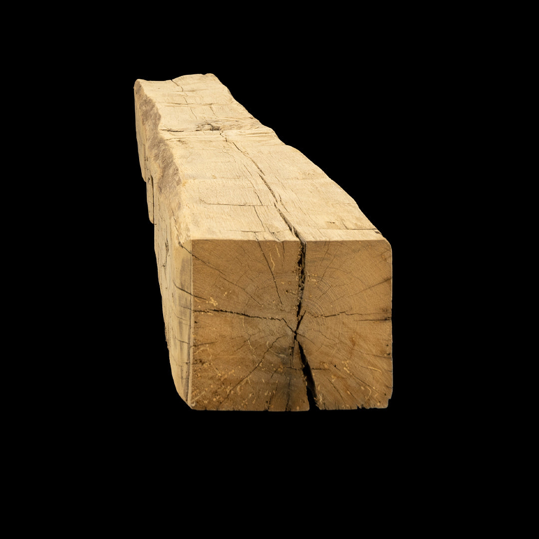 Hand Hewn Wood Mantel - Rustic Fireplace Mantel - 6" x 8" x 76"