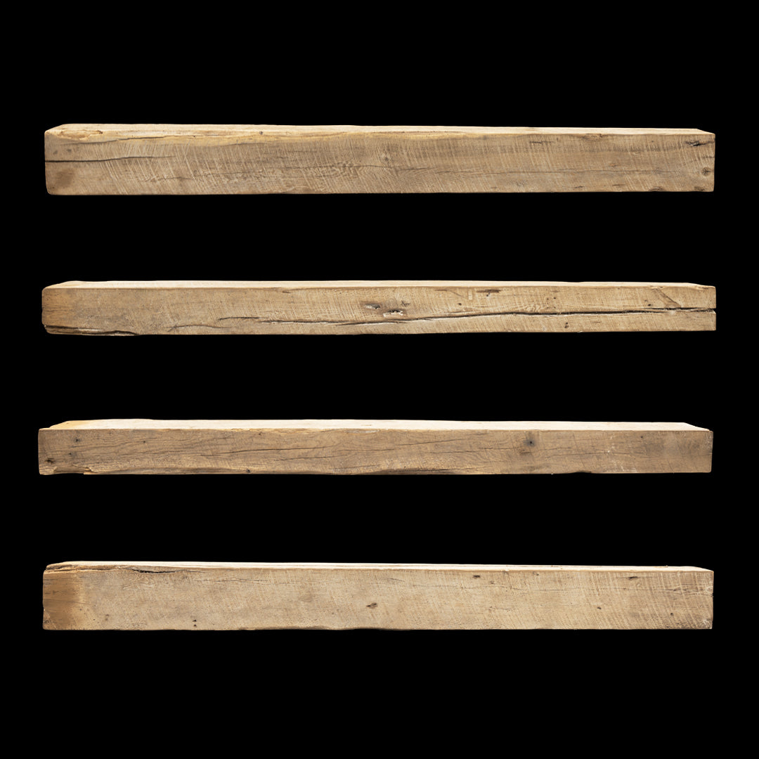 Rough Sawn Wood Mantel - Rustic Fireplace Mantel - 6" x 7.5" x 83"
