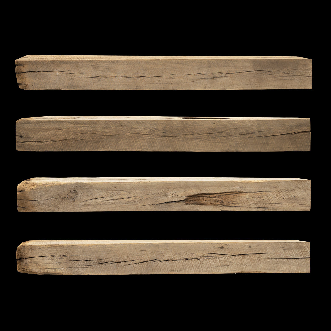 Rough Sawn Wood Mantel - Rustic Fireplace Mantel - 7.5" x 8" x 73"