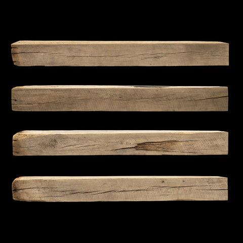 Rough Sawn Wood Mantel - Rustic Fireplace Mantel - 7.5" x 8" x 73"