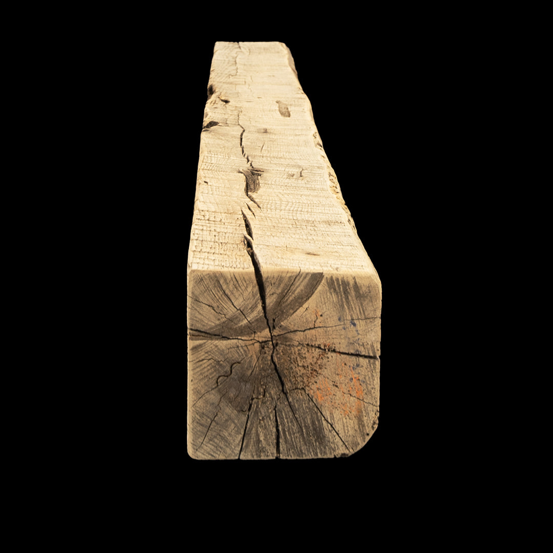 Rough Sawn Wood Mantel - Rustic Fireplace Mantel - 6" x 6" x 73"