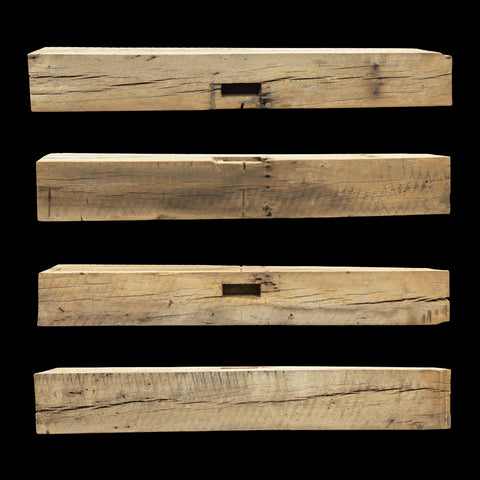 Rough Sawn Wood Mantel - Rustic Fireplace Mantel - 8" x 9" x 61.5"