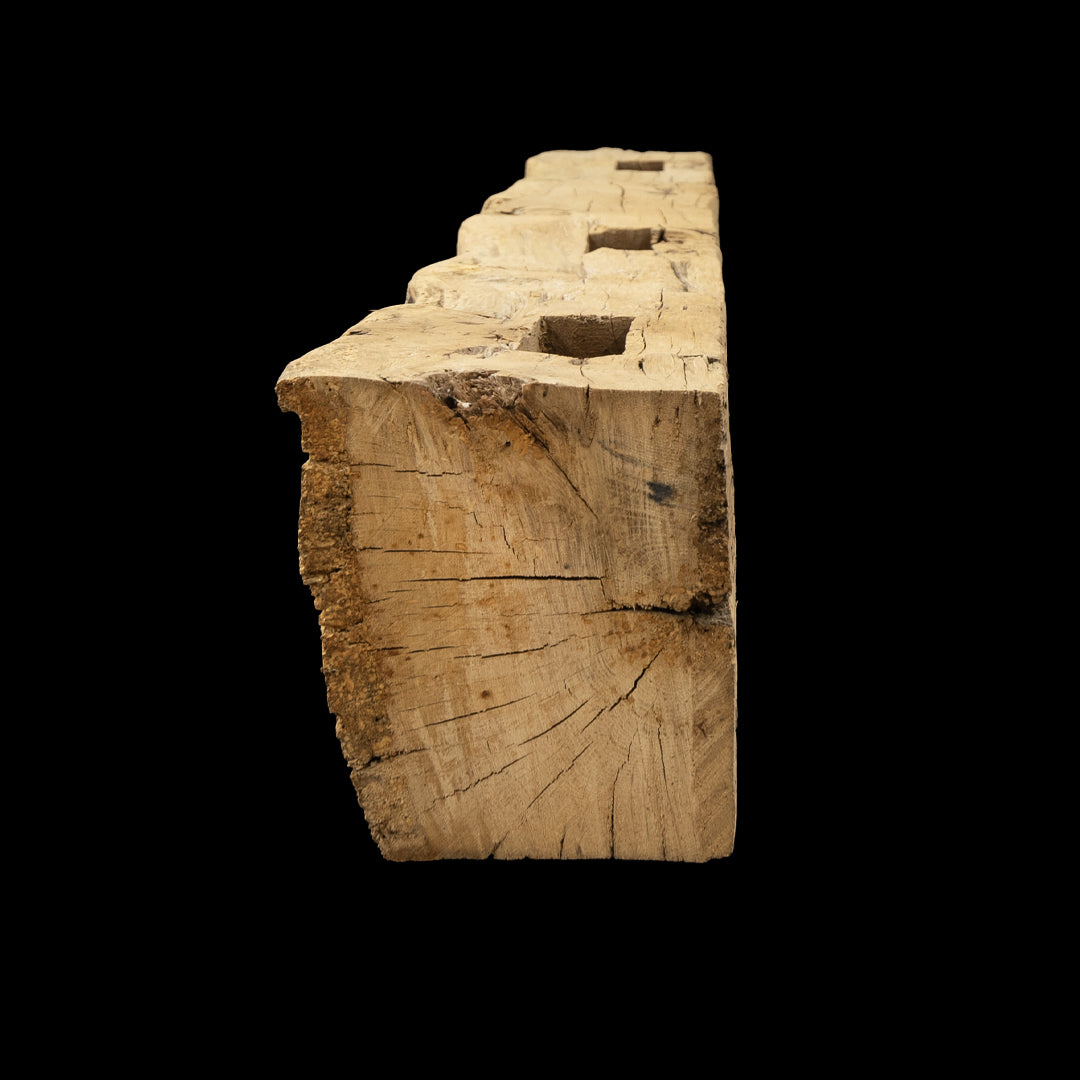 Hand Hewn Wood Mantel - Rustic Fireplace Mantel - 8" x 8" x 73"