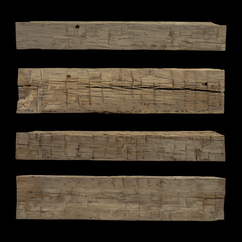 Hand Hewn Wood Mantel - Rustic Fireplace Mantel - 8" x 13" x 65"