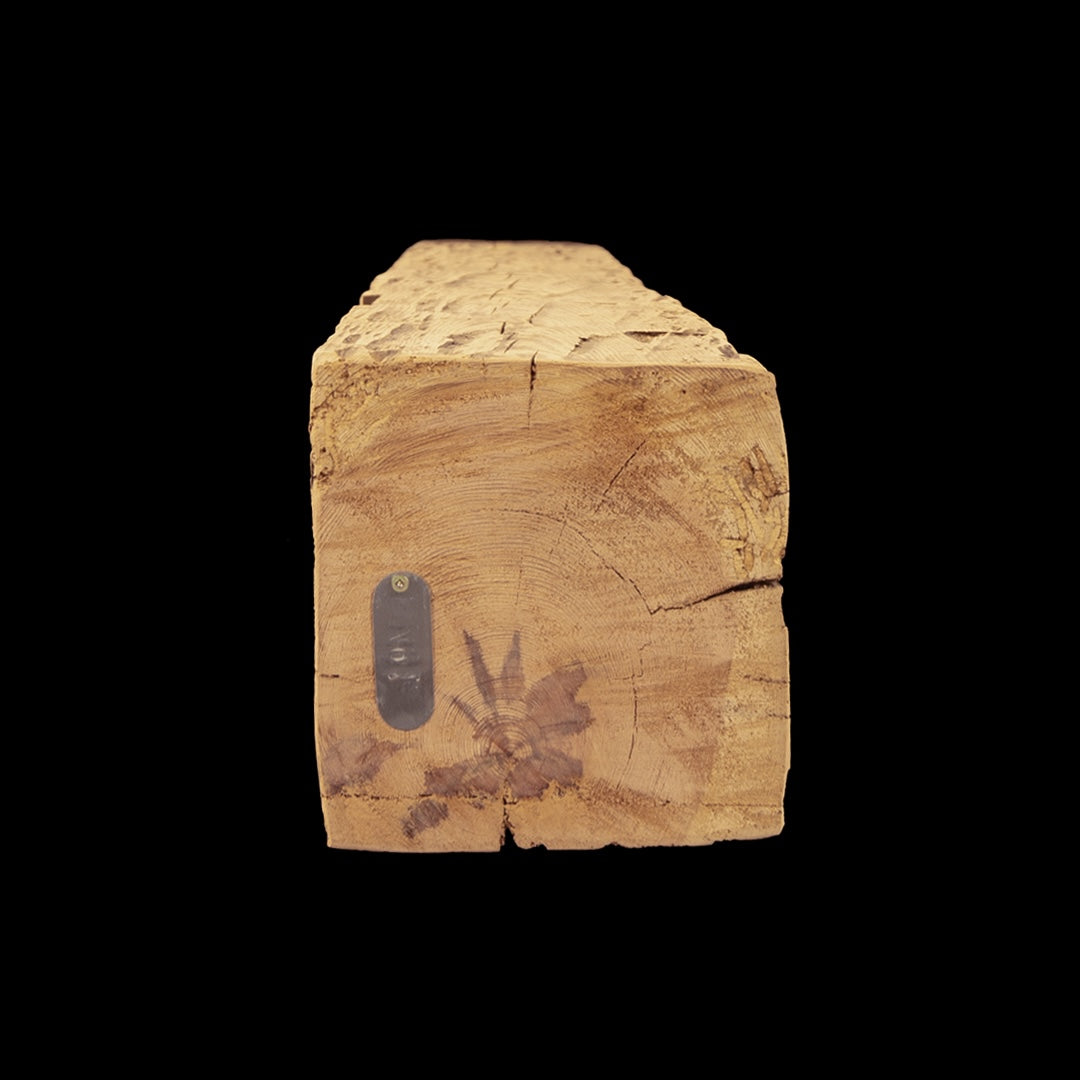 Hand Hewn Wood Mantel - Rustic Fireplace Mantel - 8" x 9" x 73"