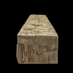 Hand Hewn Wood Box Beam Mantel - Rustic Fireplace Mantel - 7.5" x 10.5" x 72"