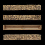 Hand Hewn Wood Box Beam Mantel - Rustic Fireplace Mantel - 8.5" x 9" x 64"