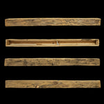 Hand Hewn Wood Box Beam Mantel - Rustic Fireplace Mantel - 6" x 6" x 76"