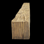 Hand Hewn Wood Box Beam Mantel - Rustic Fireplace Mantel - 6" x 6" x 84"