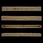Hand Hewn Wood Box Beam Mantel - Rustic Fireplace Mantel - 6" x 9" x 84"
