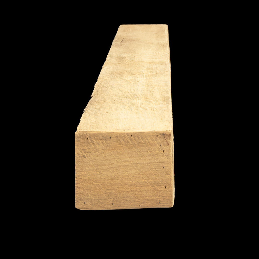 Rough Sawn Wood Box Beam Mantel - Rustic Fireplace Mantel - 4.5" x 5.5" x 60"