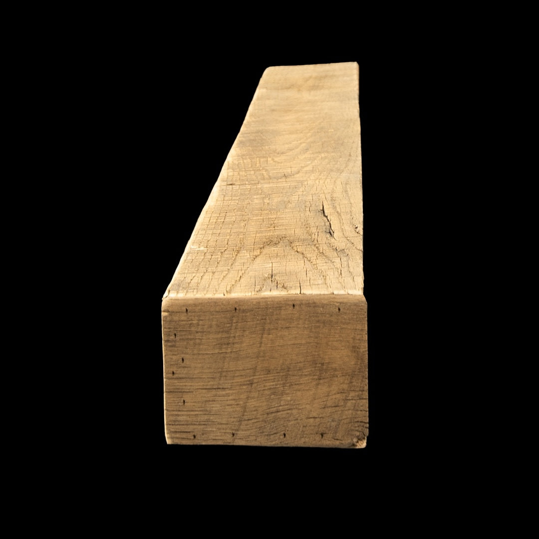 Rough Sawn Wood Box Beam Mantel - Rustic Fireplace Mantel - 4.5" x 5.5" x 64"