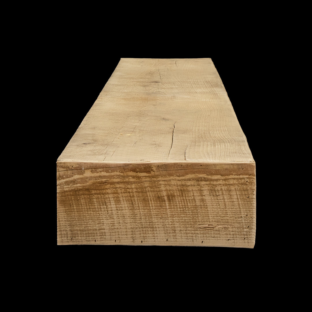 Rough Sawn Wood Box Beam Mantel - Rustic Fireplace Mantel - 5" x 11.5" x 64"