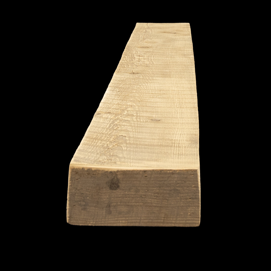 Rough Sawn Wood Box Beam Mantel - Rustic Fireplace Mantel - 3" x 7" x 74"