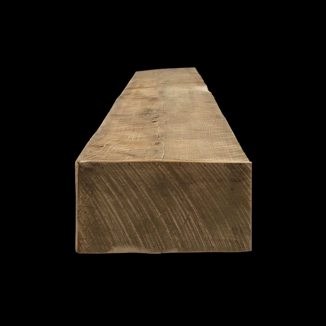 Rough Sawn Wood Box Beam Mantel - Rustic Fireplace Mantel - 6.5" x 11.5" x 84"