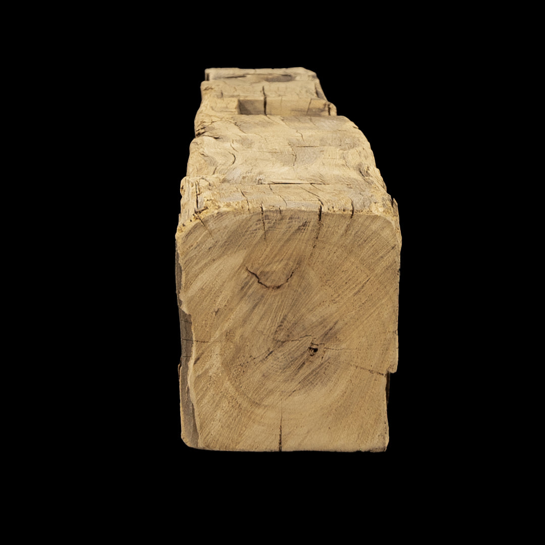 Hand Hewn Wood Mantel - Rustic Fireplace Mantel - 6" x 7" x 62"