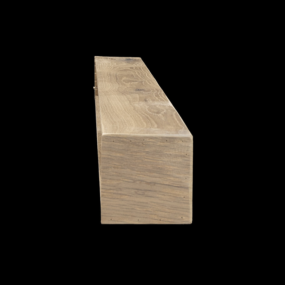 Engineered River Stone Box Beam Mantel - Rustic Fireplace Mantel - 6" x 6" x 58"