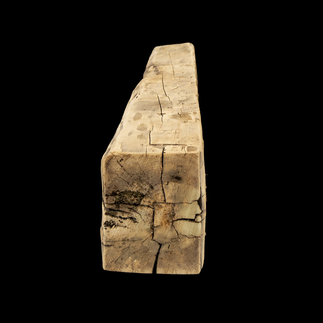 Hand Hewn Wood Mantel - Rustic Fireplace Mantel - 6" x 6" x 74"