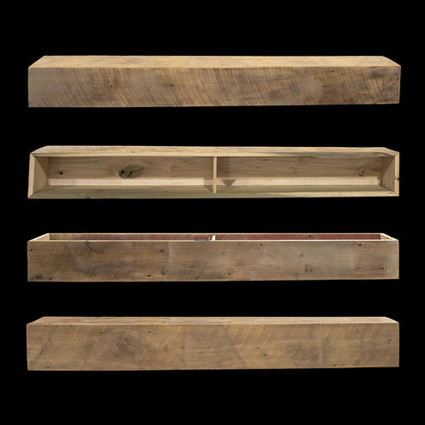 Reclaimed Wood Fireplace Mantels - 60" - 69"