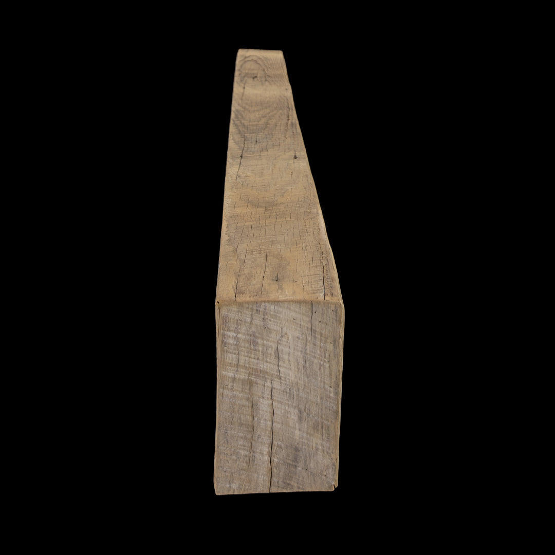 Rough Sawn Wood Box Beam Mantel - Rustic Fireplace Mantel - 5.5" x 8.5" x 70"