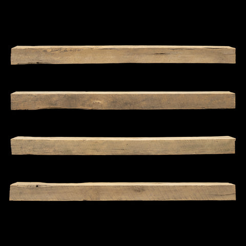 Rough Sawn Wood Mantel - Rustic Fireplace Mantel - 6" x 6" x 85"