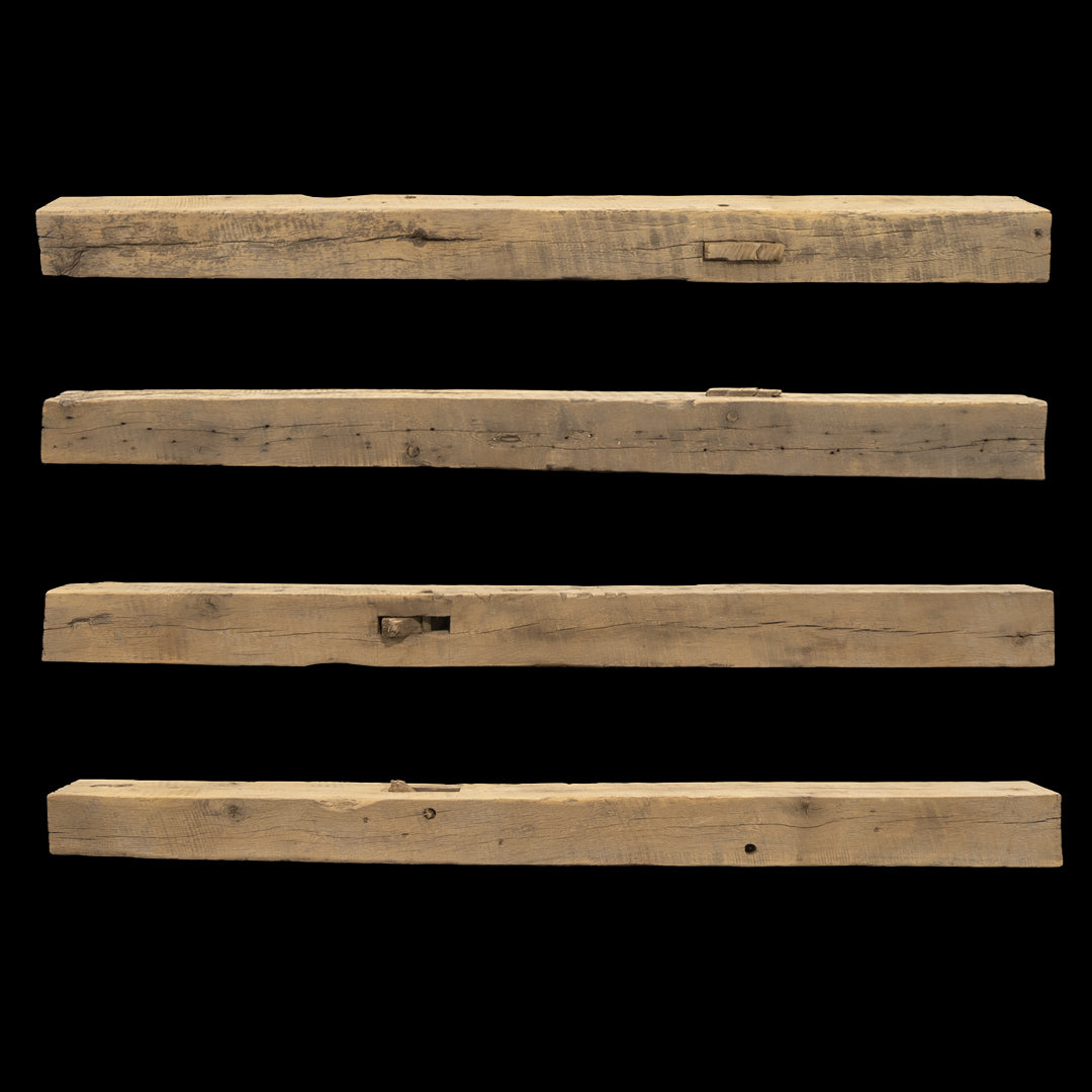 Rough Sawn Wood Mantel - Rustic Fireplace Mantel - 6" x 6" x 85"