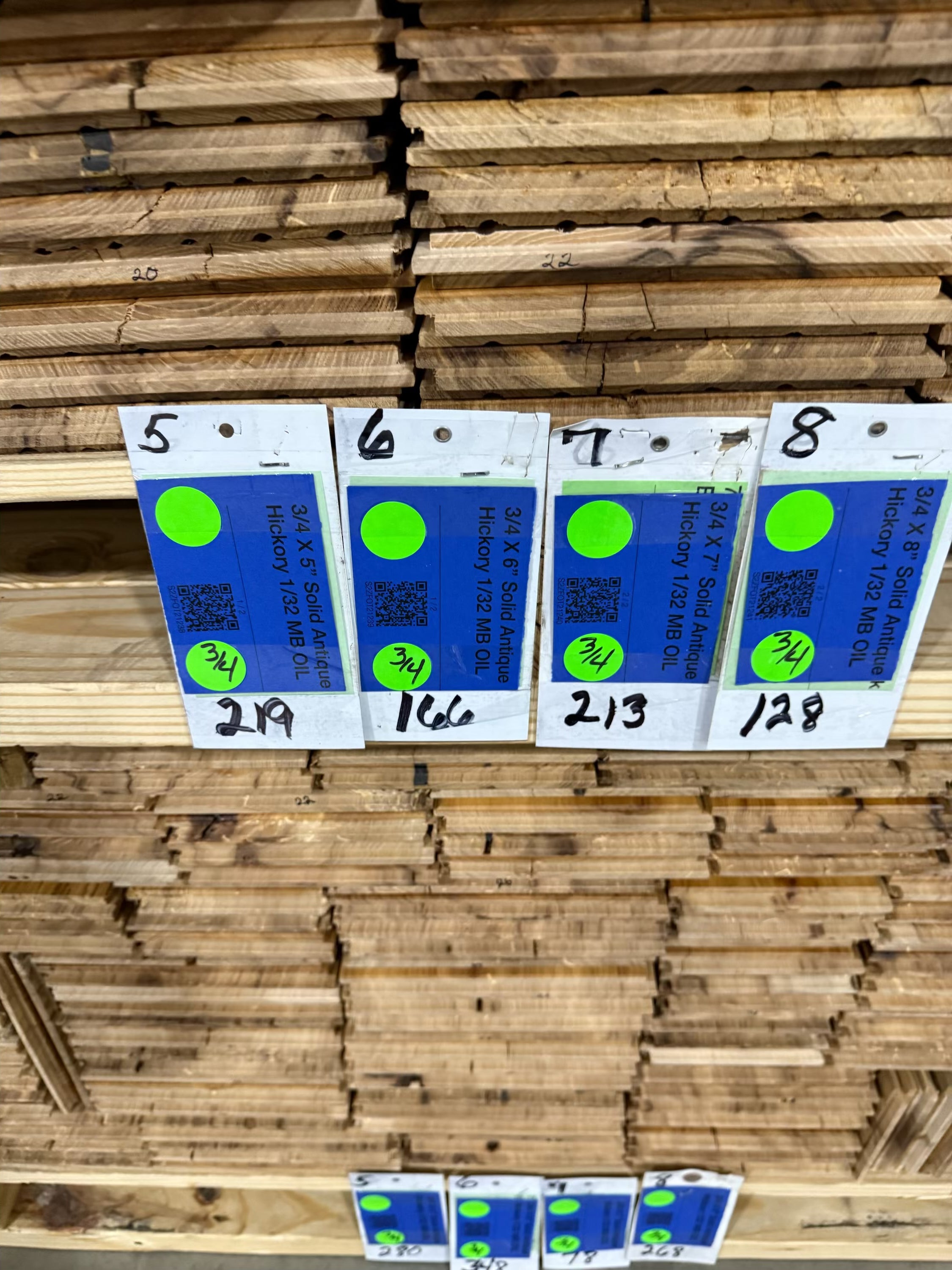 Antique Reclaimed Hickory 5" to 8" Random Widths - Natural Oil Prefinish