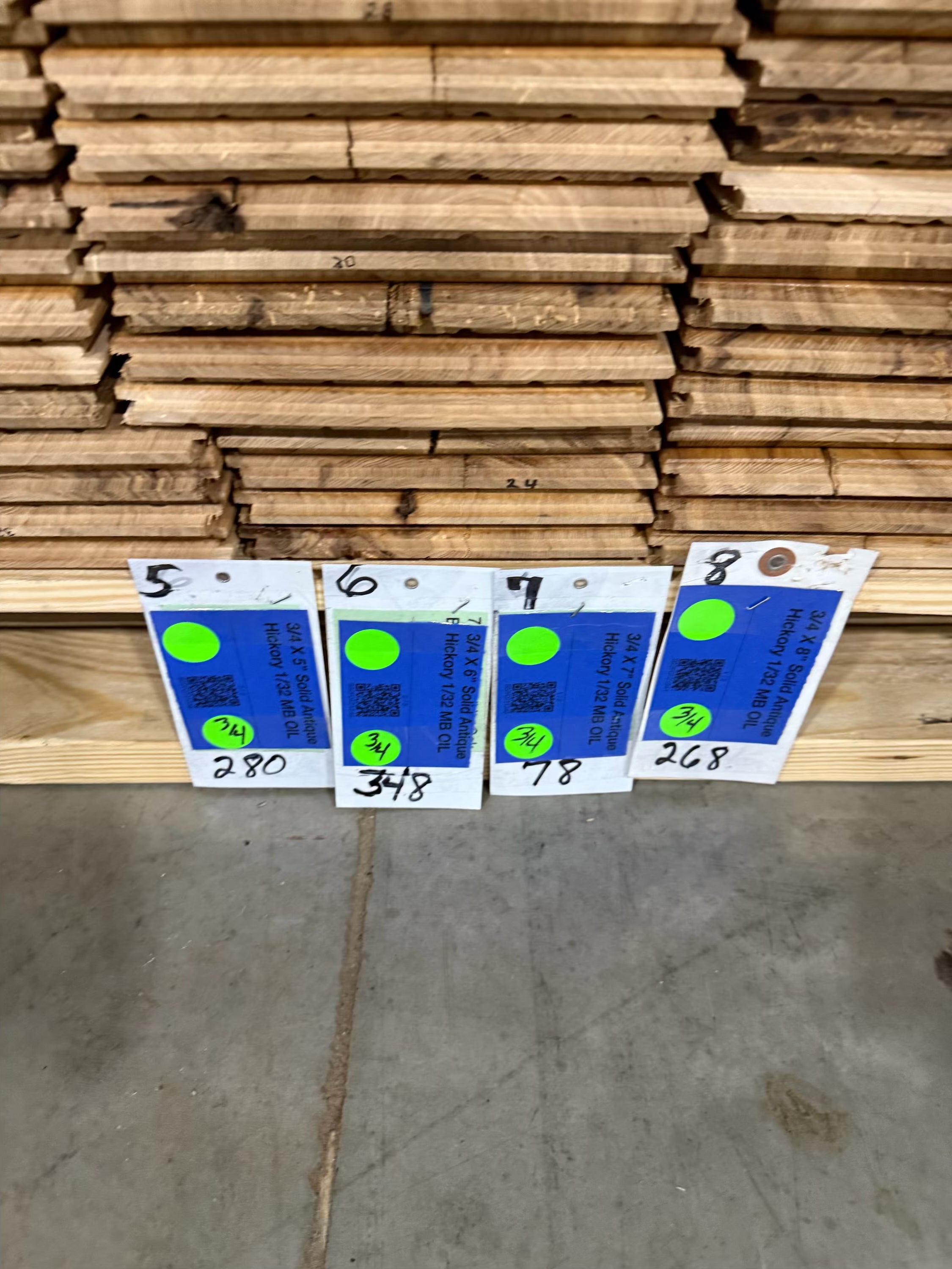 Antique Reclaimed Hickory 5" to 8" Random Widths - Natural Oil Prefinish