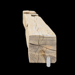 Hand Hewn Wood Mantel - Rustic Fireplace Mantel - 7.5" x 7" x 67"