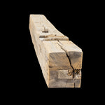 Hand Hewn Wood Mantel - Rustic Fireplace Mantel - 7.5" x 7" x 67"