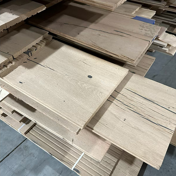 Antique Reclaimed Resawn Oak 12" Specified Width - Unfinished