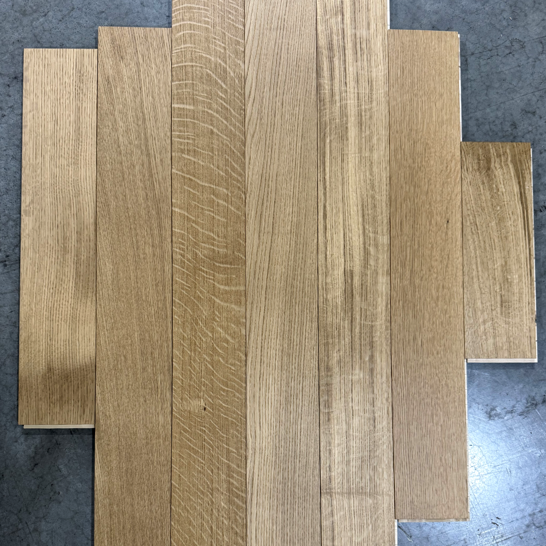 White Oak Rift & Quartered Select Flooring 5" Wide - Matte Prefinish