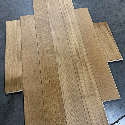 White Oak Rift & Quartered Select Flooring 5" Wide - Matte Prefinish