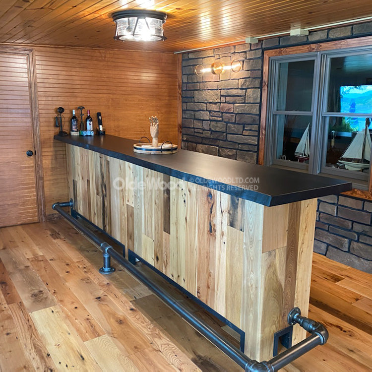 Antique Reclaimed Harvest Plank 3" to 7" Random Widths - Unfinished