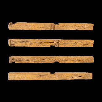 Hand Hewn Wood Mantel - Rustic Fireplace Mantel - 6" x 7" x 83"