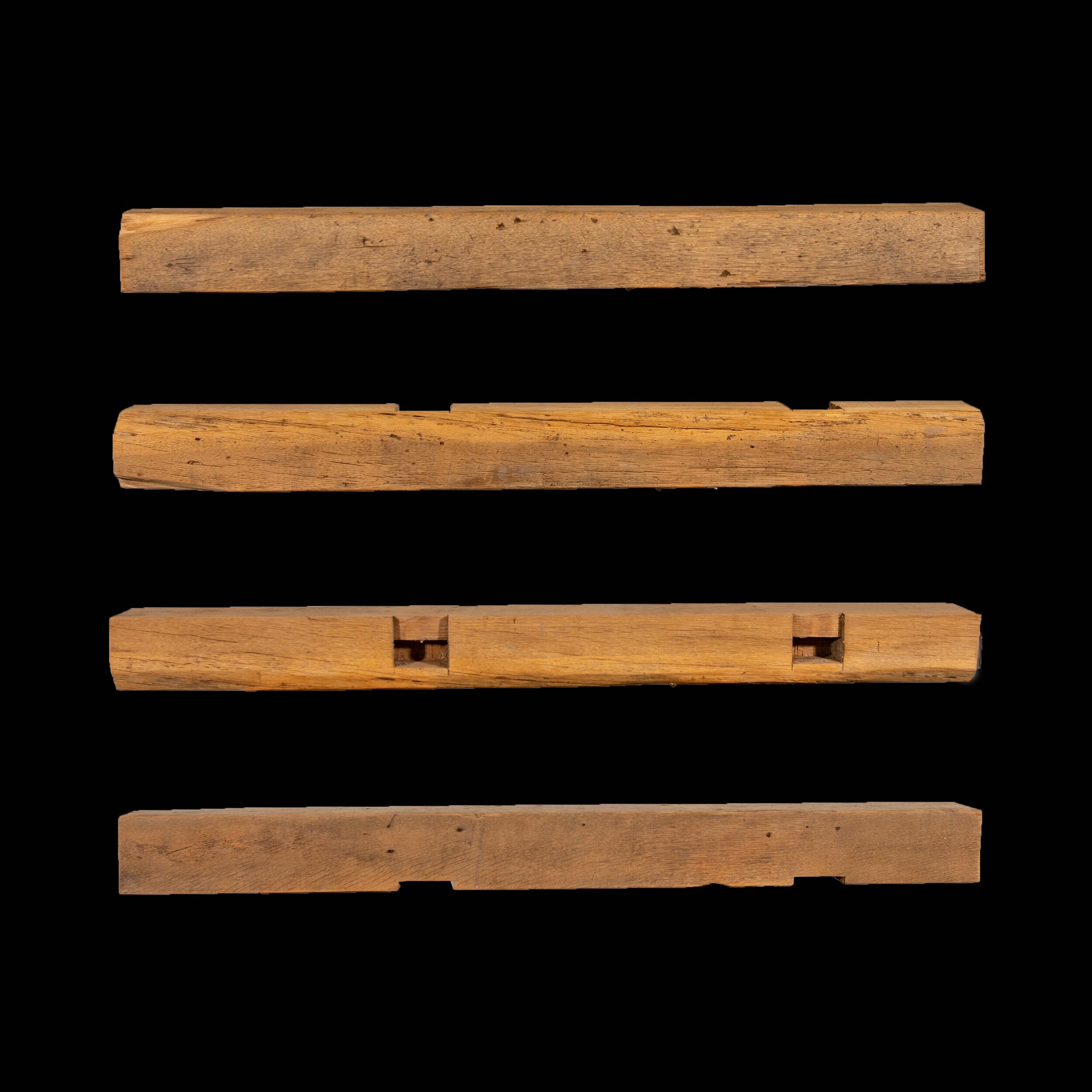 Rough Sawn Wood Mantel - Rustic Fireplace Mantel - 5" x 6" x 65"