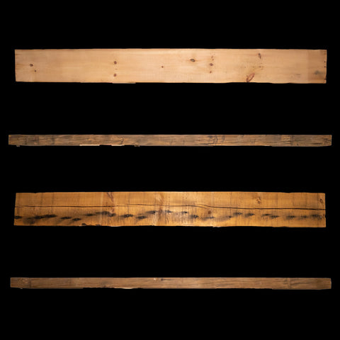 Hand Hewn Wood Mantel - Rustic Fireplace Mantel - 3" x 9" x 83"
