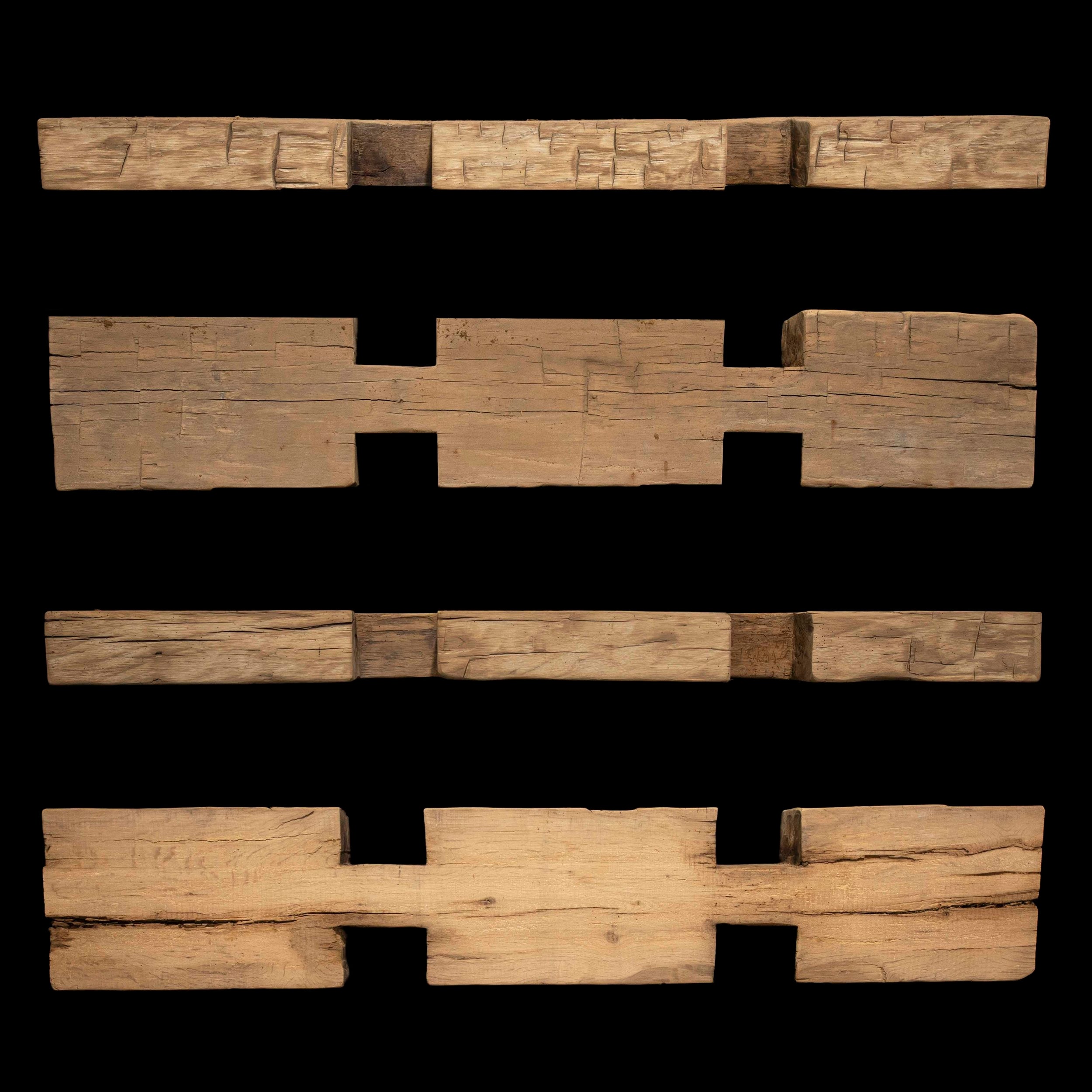 Hand Hewn Wood Mantel - Rustic Fireplace Mantel - 6" x 15" x 85"