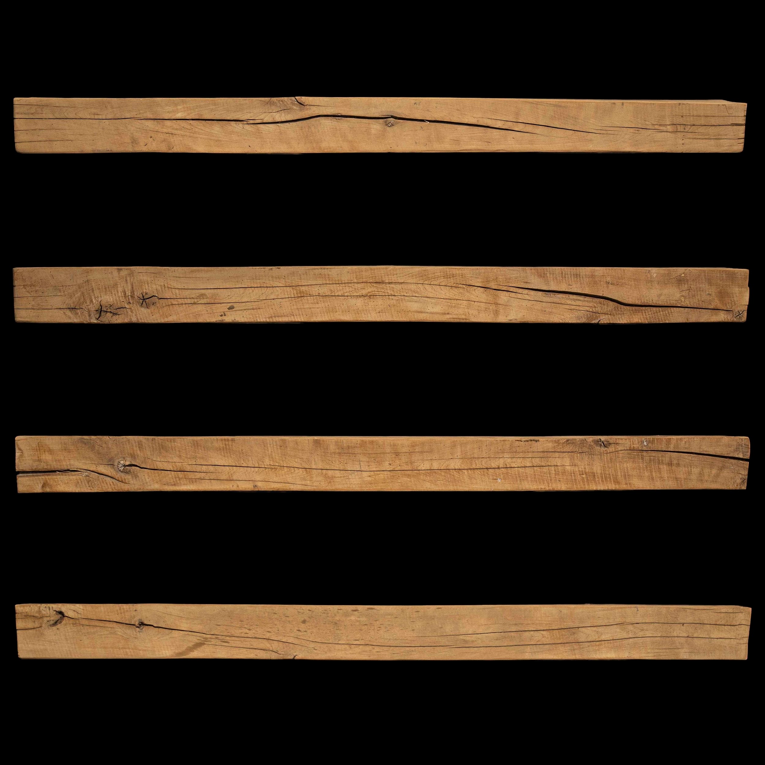 Rough Sawn Wood Mantel - Rustic Fireplace Mantel - 5" x 5" x 77"