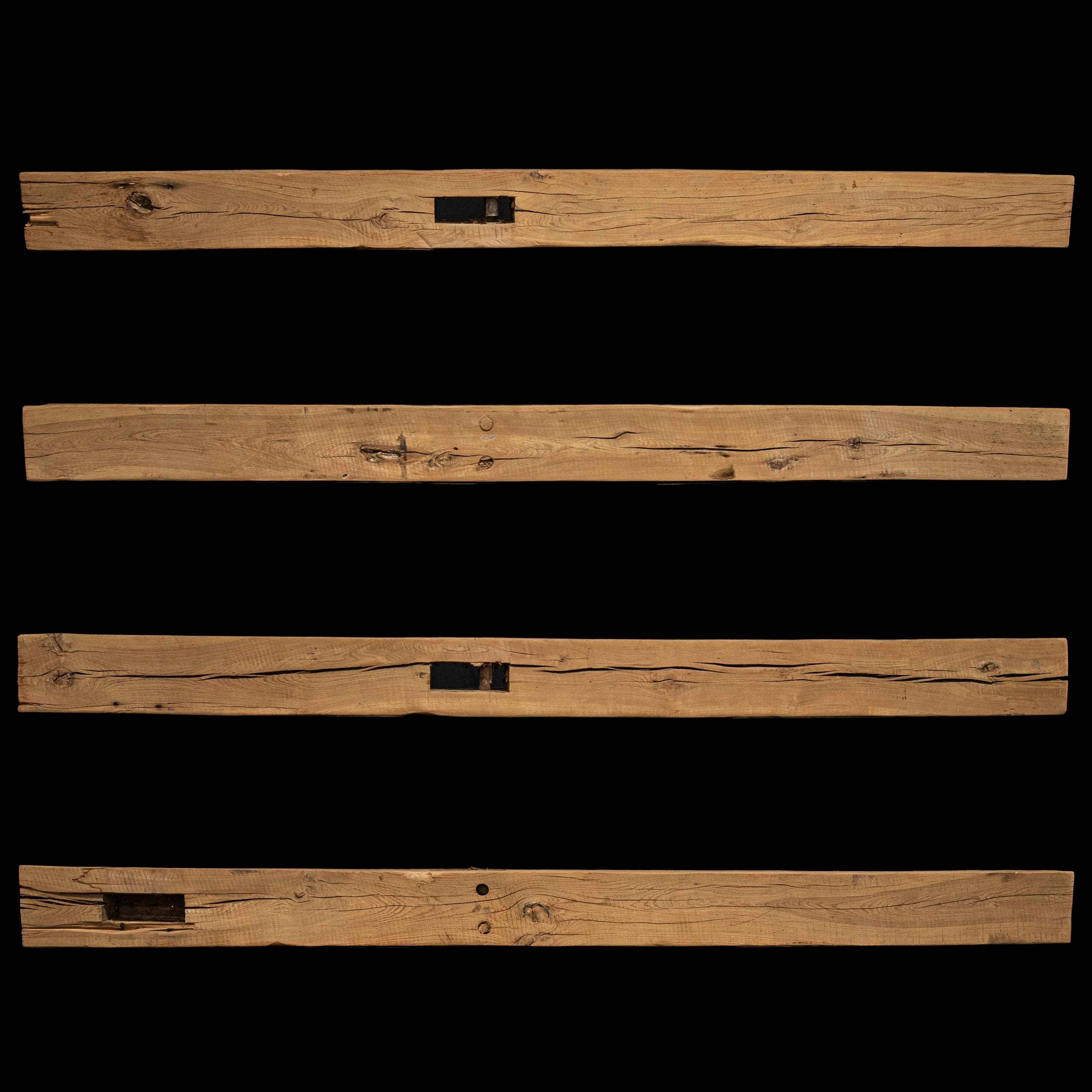 Rough Sawn Wood Mantel - Rustic Fireplace Mantel - 6" x 6" x 80"