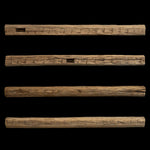 Hand Hewn Wood Mantel - Rustic Fireplace Mantel - 4" x 5" x 72"