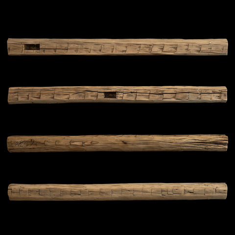 Hand Hewn Wood Mantel - Rustic Fireplace Mantel - 4" x 5" x 72"