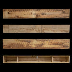 Rough Sawn Wood Box Beam Mantel - Rustic Fireplace Mantel - 8" x 10" x 72"