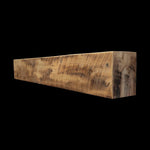 Rough Sawn Wood Box Beam Mantel - Rustic Fireplace Mantel - 8" x 10" x 72"