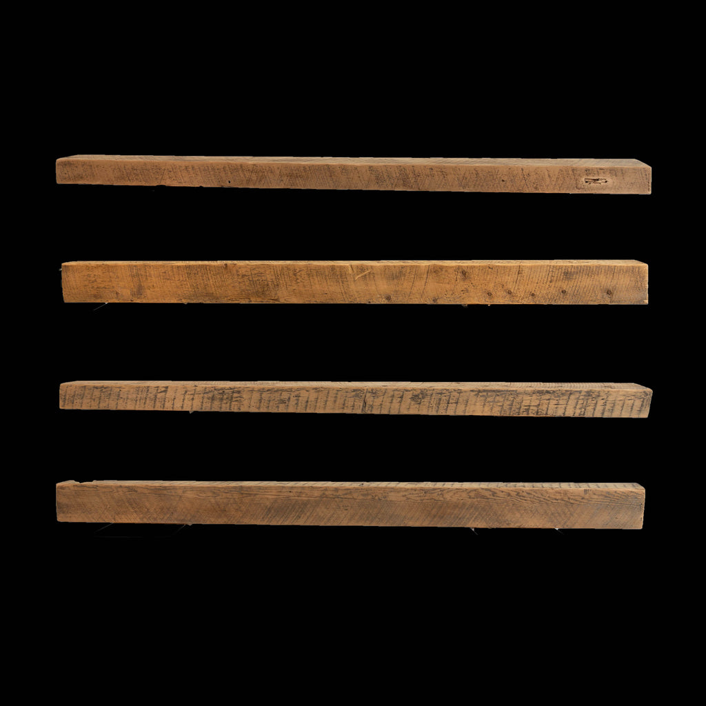 Rough Sawn Wood Mantel - Rustic Fireplace Mantel - 4.5