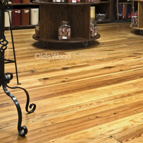 Antique Reclaimed Heart Pine Common 3" Specified Width - Prefinished