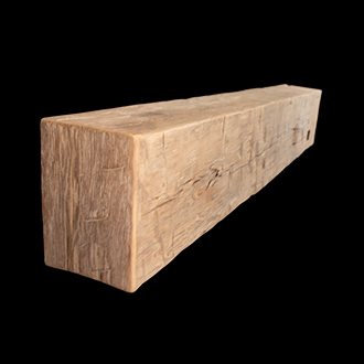 1393 - Engineered Hand Hewn Box Beam Mantel - 11" x 8" x 72"