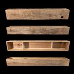 1393 - Engineered Hand Hewn Box Beam Mantel - 11" x 8" x 72"