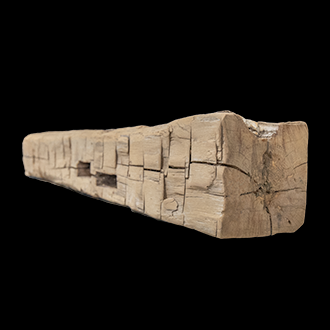 1401 - Hand Hewn Mantel - 8" x 7" x 64"